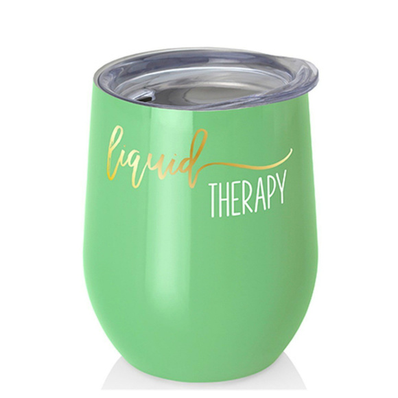 Swig Other - Insulated Wine Mug, "Liquid Therapy"